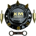 Gloss Black Gold Spikes Wheel Center Cap Pack of 2 W533213