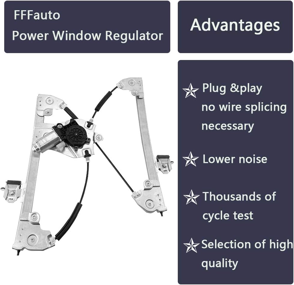 Window Regulator Motor Front Right Passenger Side Pack of 2 M308379