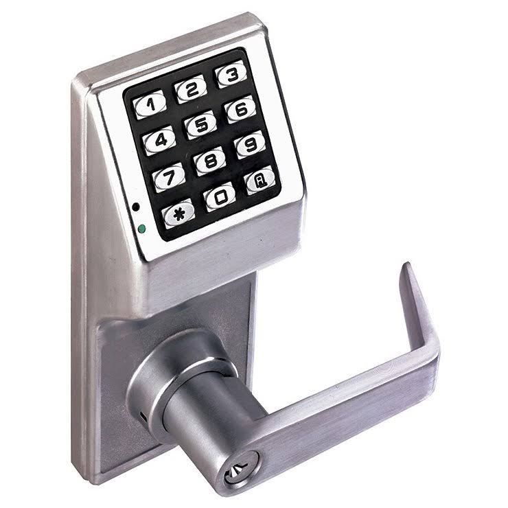 Electronic Lock, Satin Chrome, 12 Button R535657