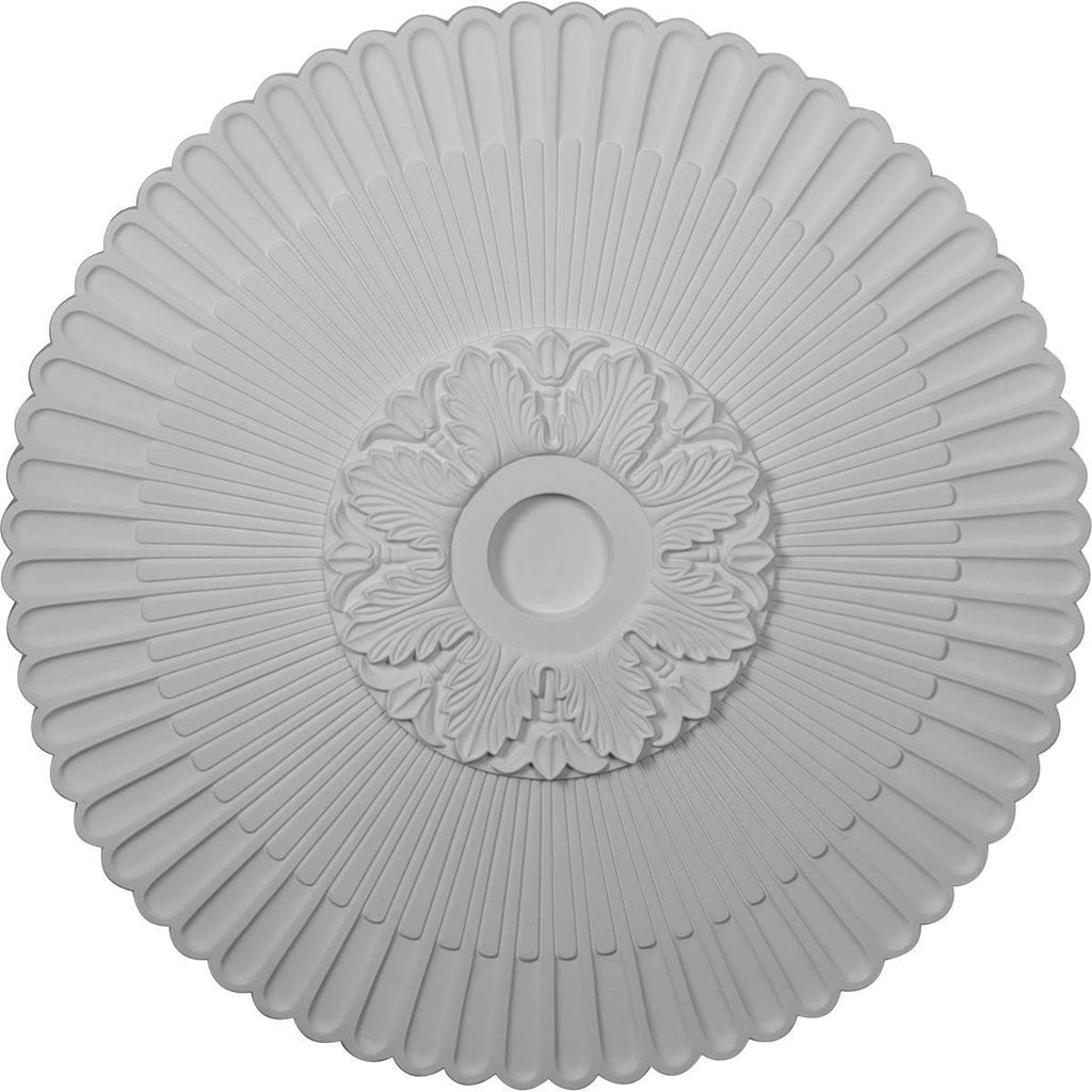 Hand-Painted Warm Silver Ceiling Medallion W631691