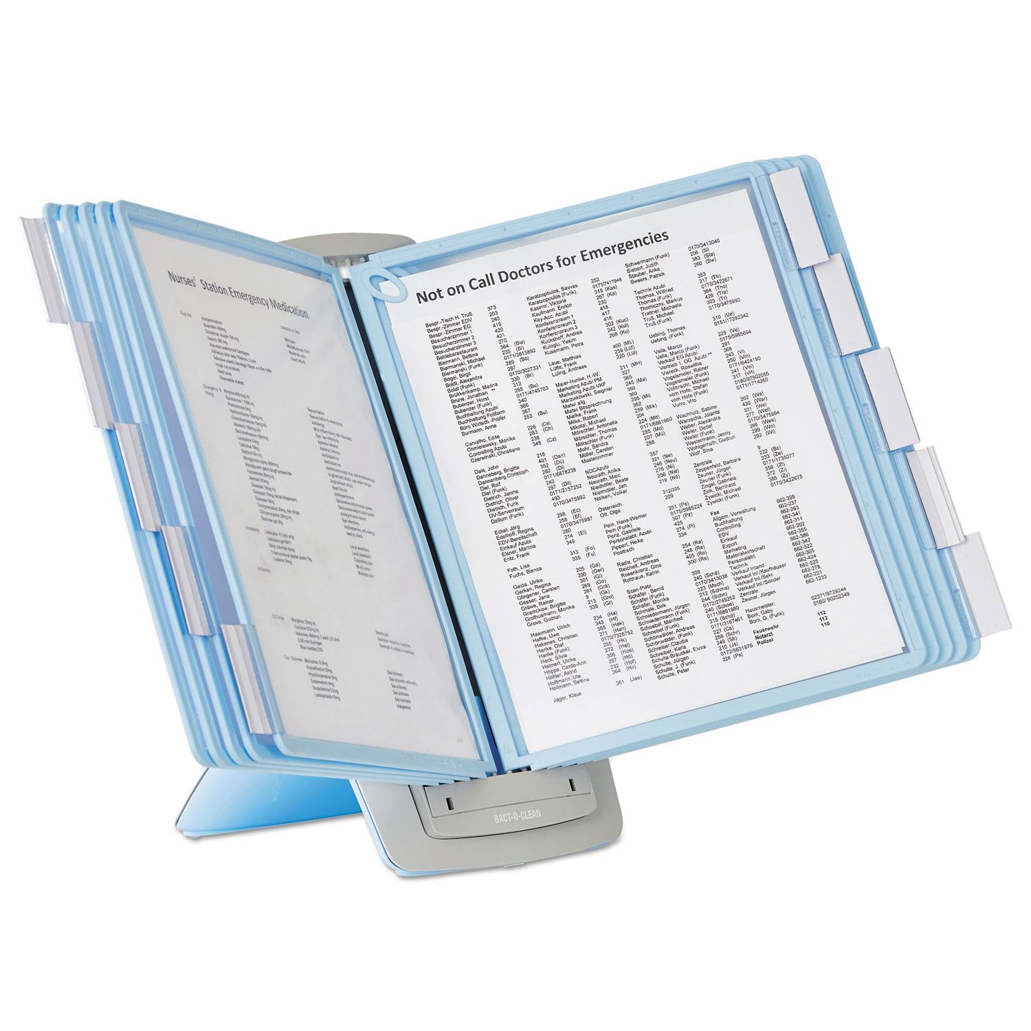 Blue/Gray Desk Reference System, 20 Sheet Capacity I12980