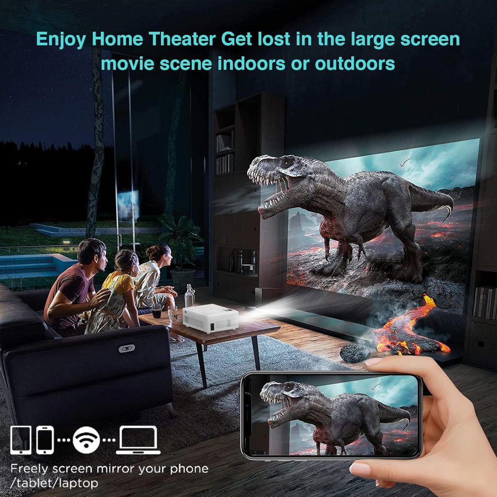 7500 Lumens WiFi Mini Projector with Tripod C600778