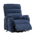 Blue Chenille Dual Motor Lift Recliner with Massage Heating D55929