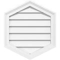 20x22W x 40x22H Vertical Peaked Surface Mount PVC Gable Vent N6428
