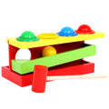 Kid Wooden Color Match Hammering Ball Box Puzzle Game Hand Piling Interactive Toy K581