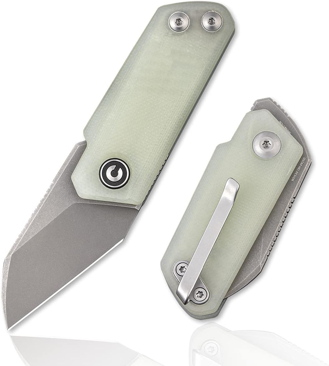 Black Front Flipper Pocket Knife with Deep Carry Pocket Clip Y5354