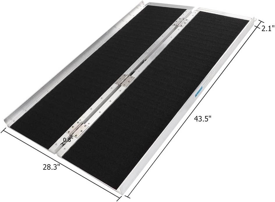 4ft Aluminum Wheelchair Ramp Threshold Portable Ramps S65281