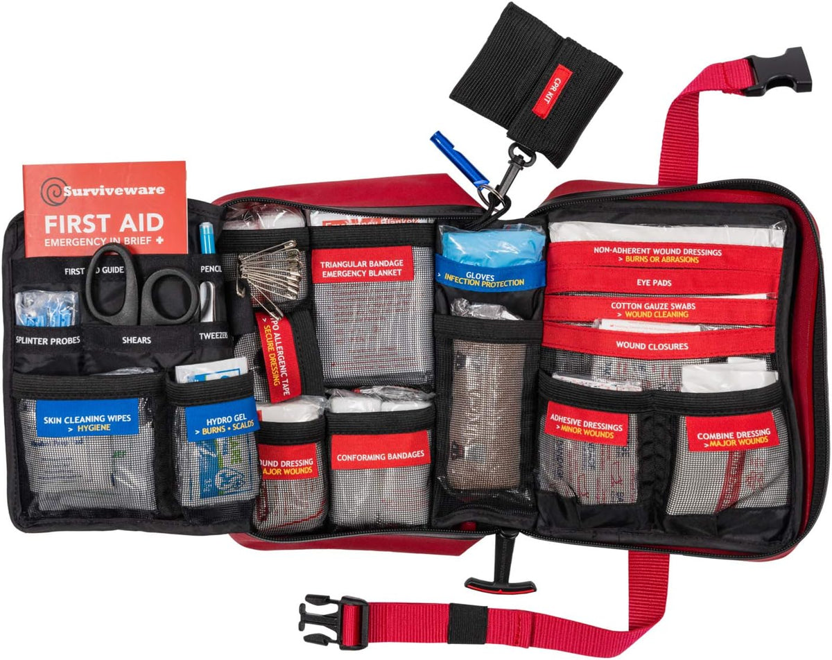 Waterproof Premium First Aid Kit - Large Kit - 200 Piece K386