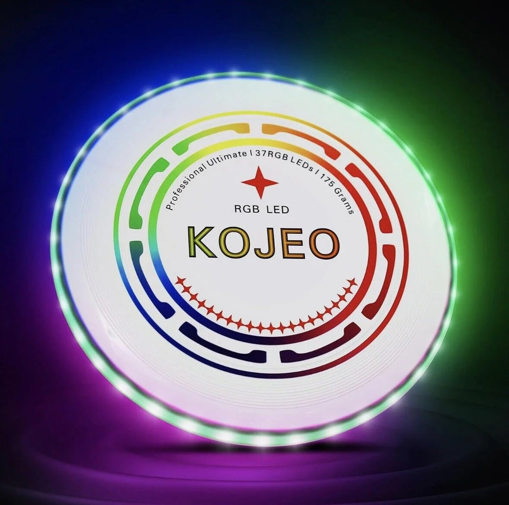 Glow in The Dark LED Flying Disc Toys, Rechargeable, IP65 Waterproof B501866