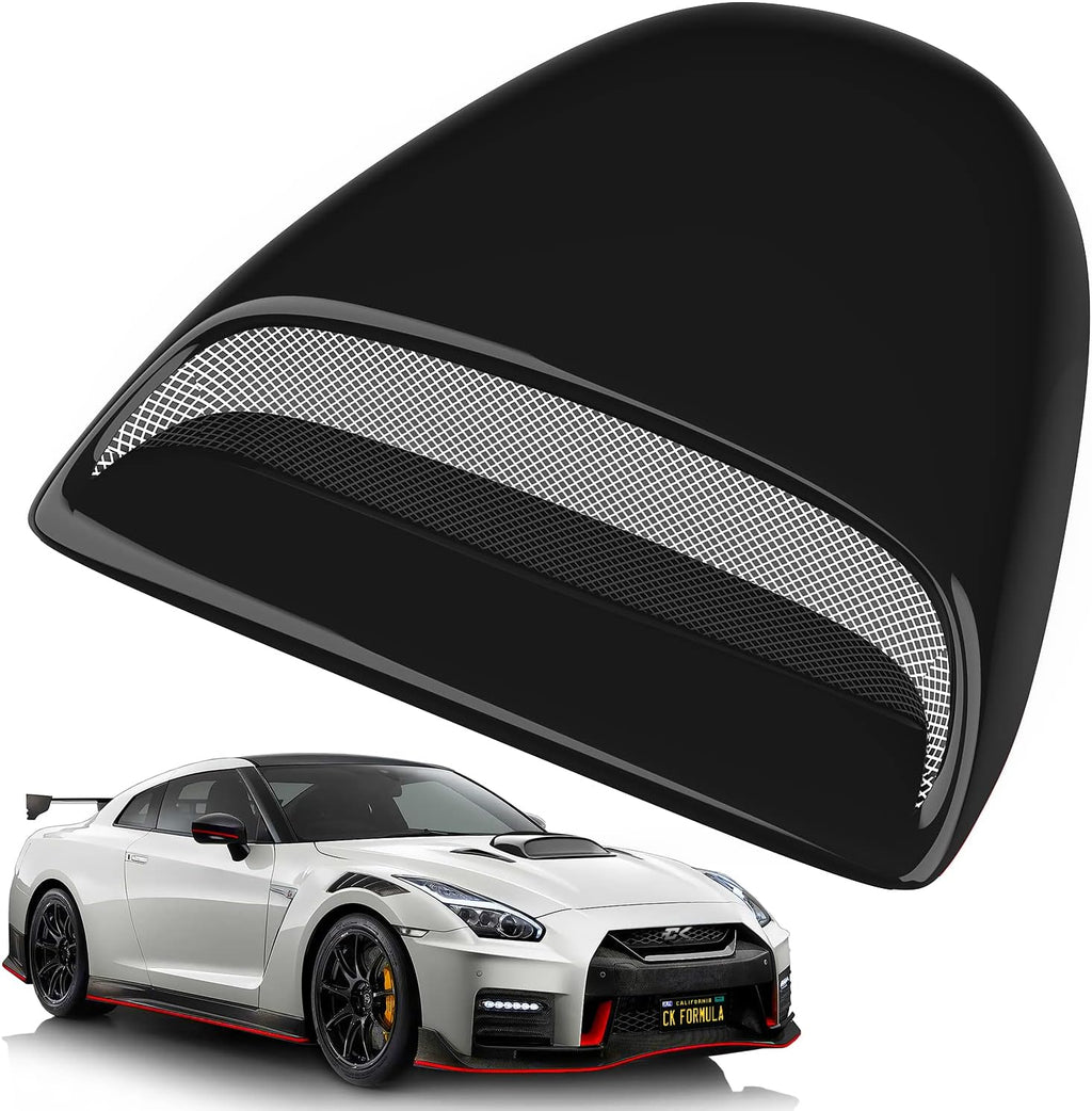 Black Hood Scoop Car Hood Vent Cover, 1 Piece Pack of 2 F303461