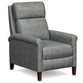 Espresso Brown Leather Pushback Recliner A408887