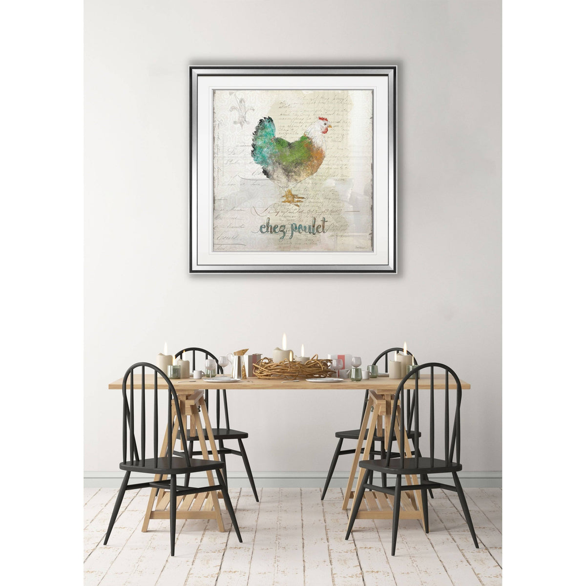 Framed Giclee Print 38 x 38 C176