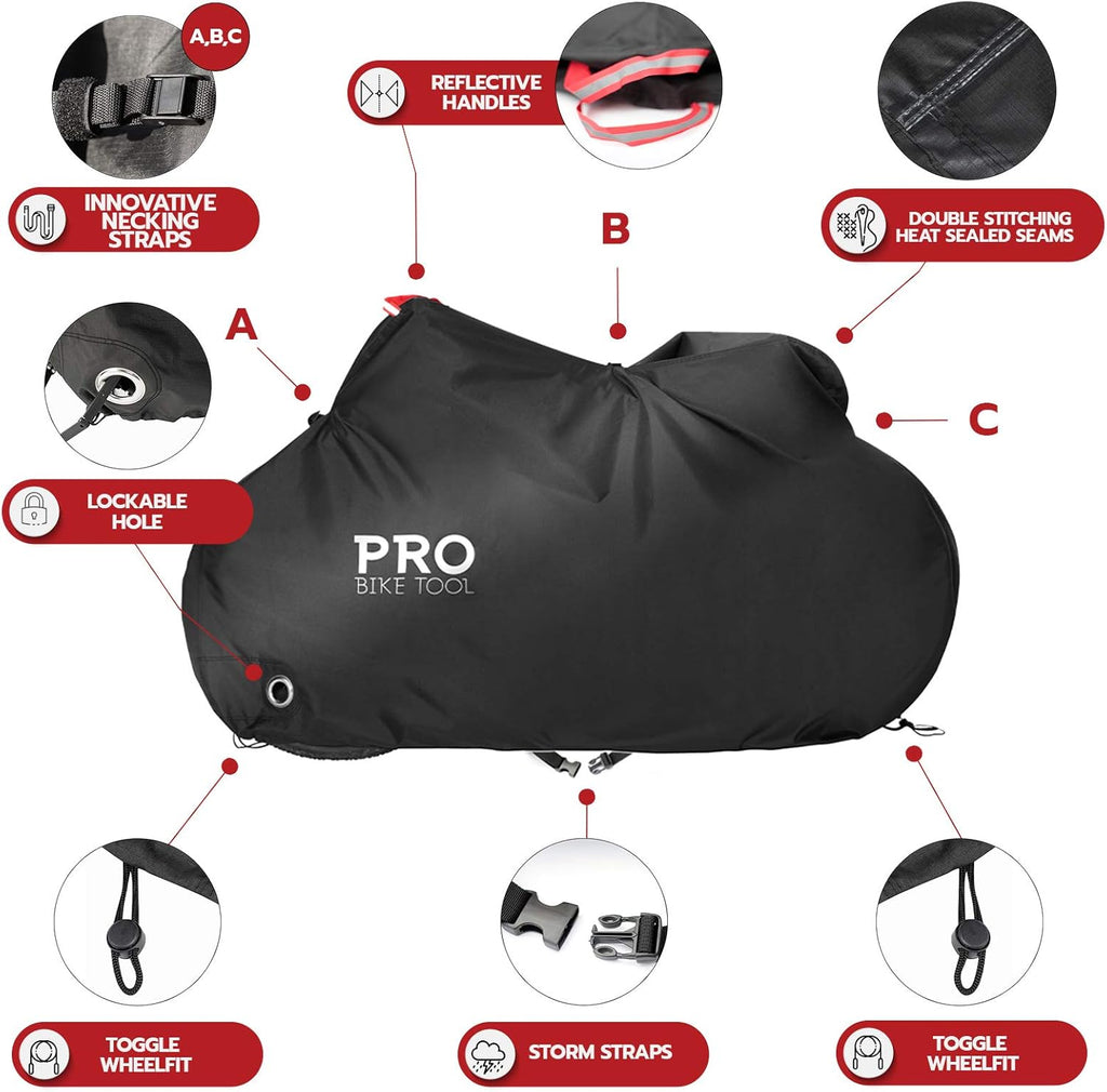 Bicycle Cover for Outdoor Storage, Waterproof Ripstop Material J28889