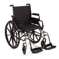 Lightweight Wheelchair 18 inch x 16 inch Desk Arm BK HT 15 inch - 17 inch W3295