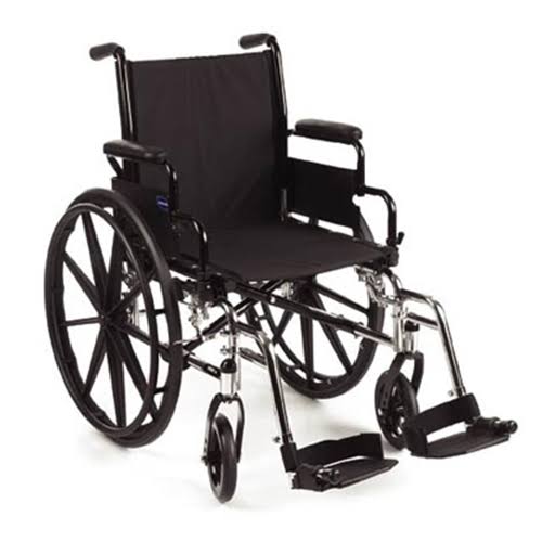 Lightweight Wheelchair 18 inch x 16 inch Desk Arm BK HT 15 inch - 17 inch W3295