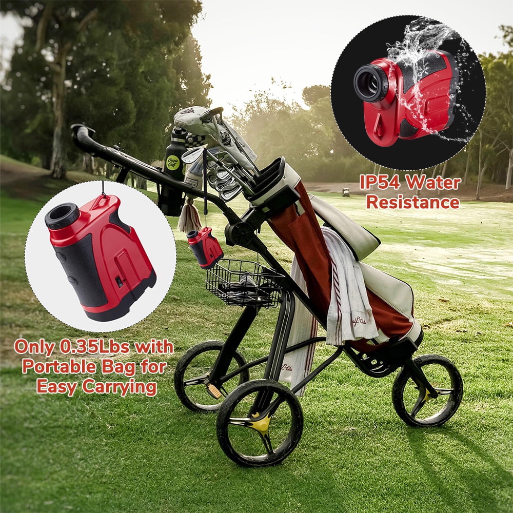 Red 1000 Yards 6X Laser Golf Rangefinder I146314