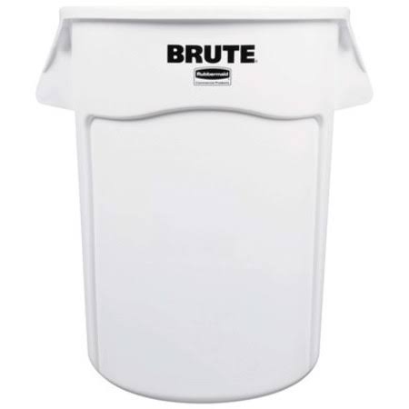 44 Gallon White Trash Can Z3502
