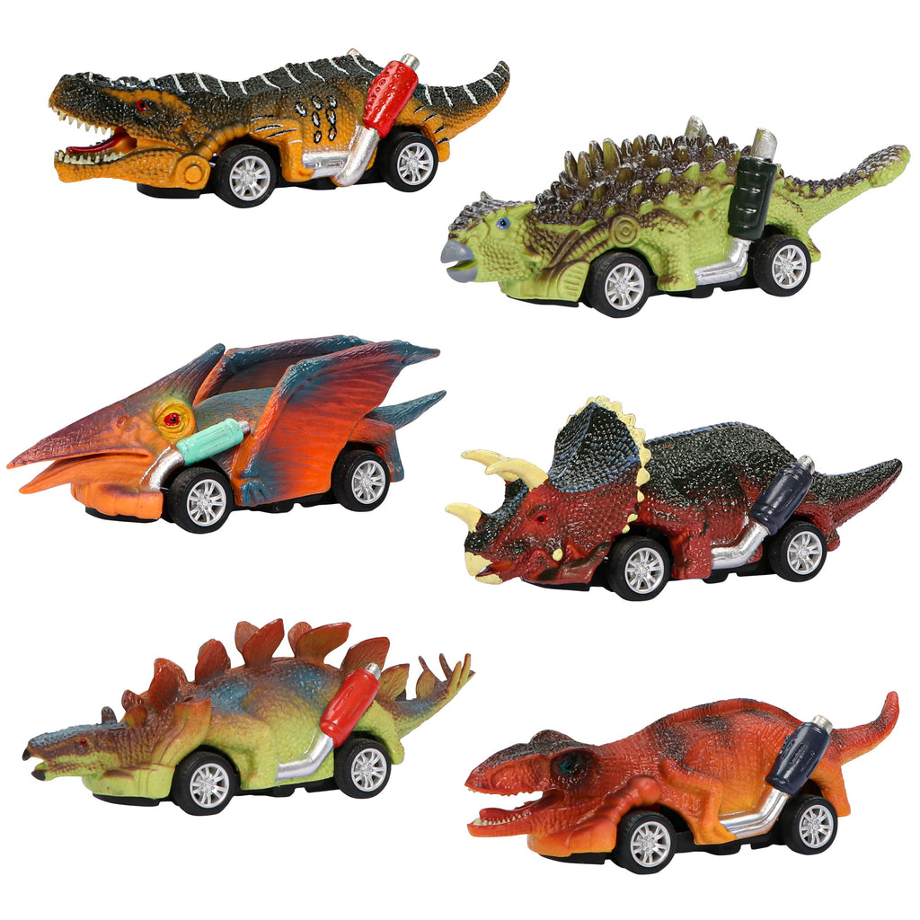 6 Pack Pull Back Dinosaur Cars K263224