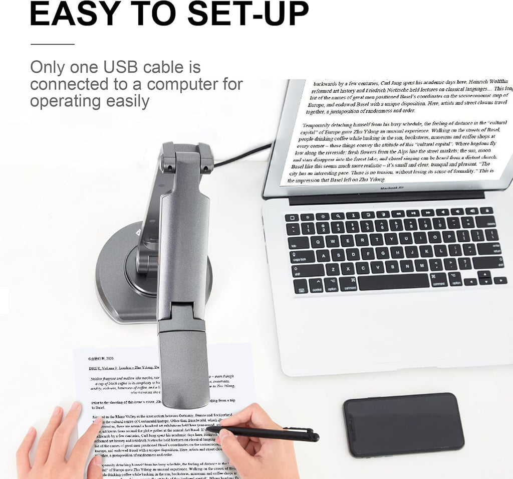 8MP HD USB Document Camera with Light T509