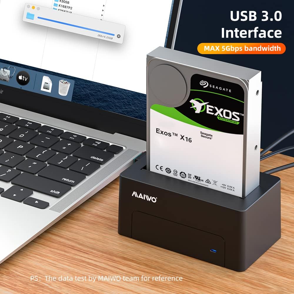 SAS to USB 3.0 External Hard Drive Docking Station Adapter Reader with Indicator Light Support 2.5 3.5 inch SAS Tool Free Storage Expansion P733