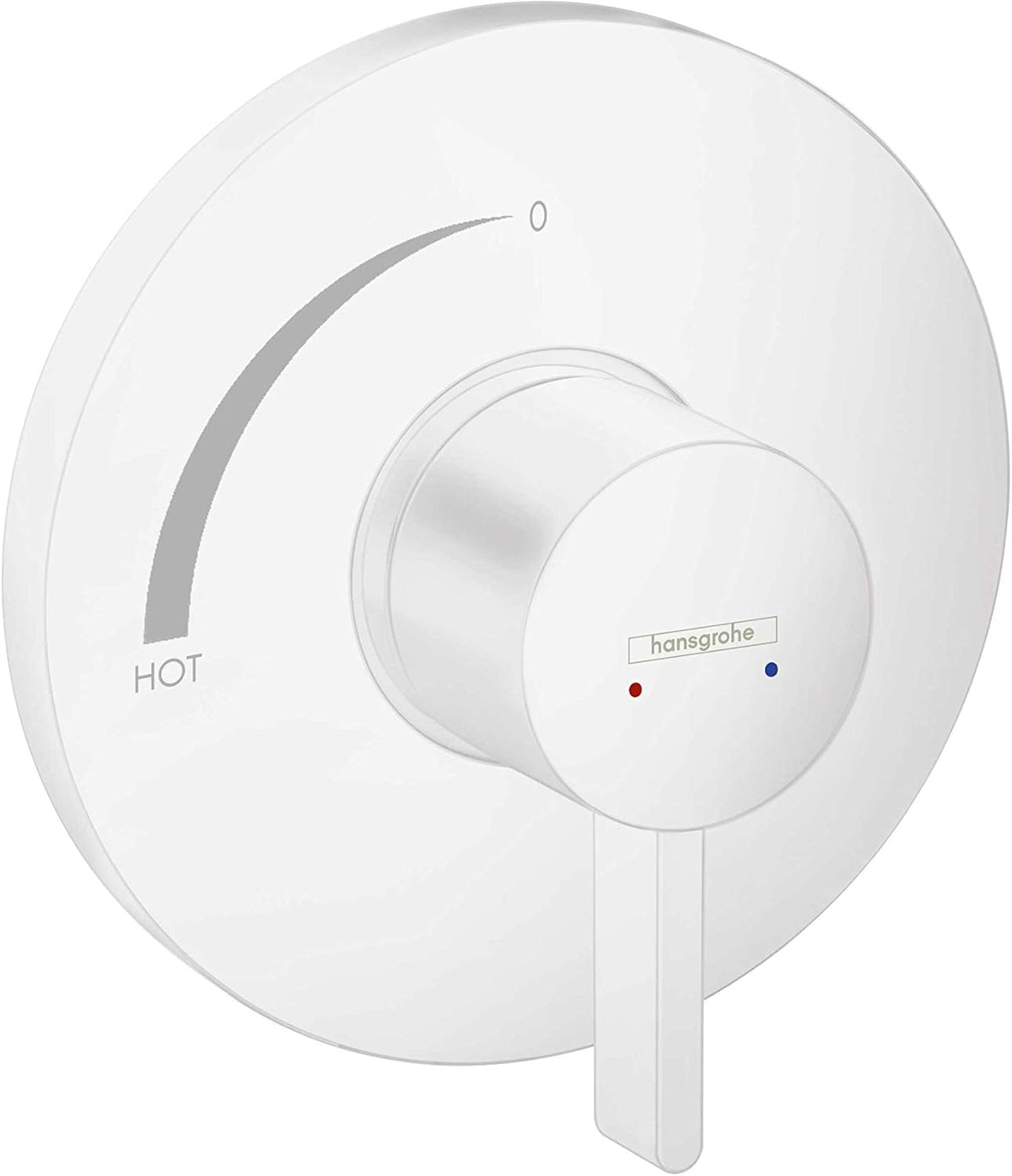 Matte White 6-inch Wide Shower Valve Trim H378277