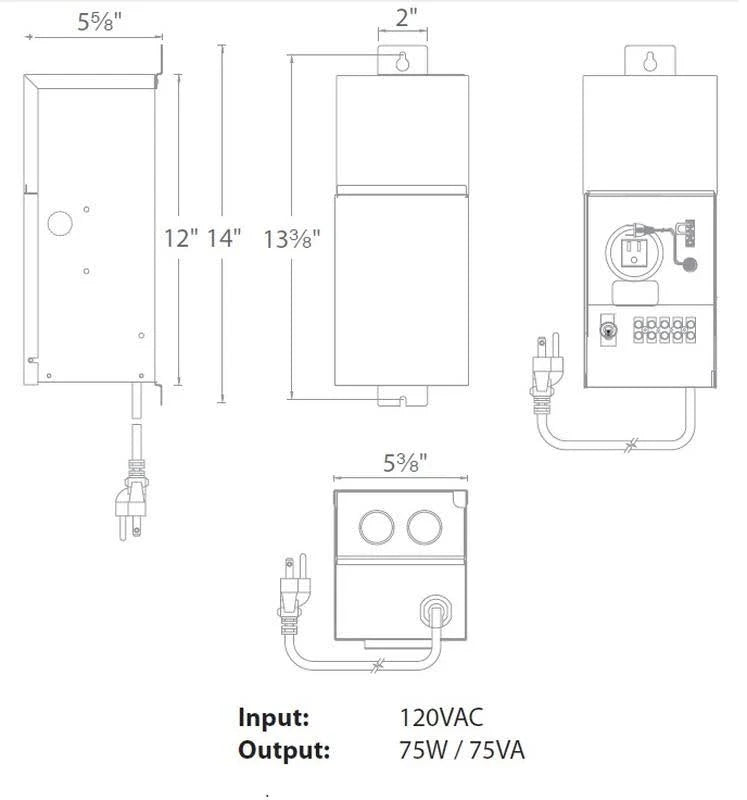 Outdoor Landscape Magnetic Power Supply W2006