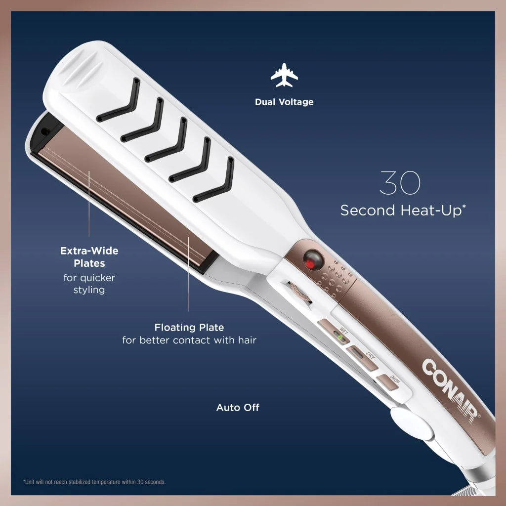 Rose Gold Double Ceramic Flat Iron H121