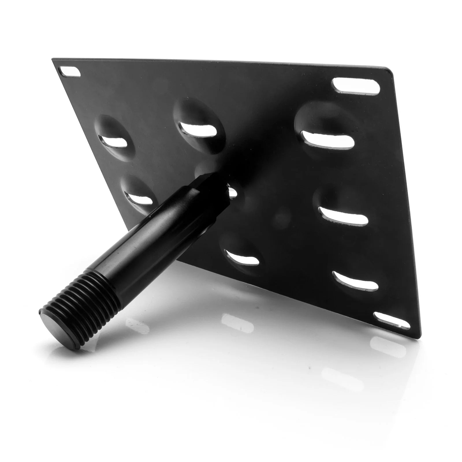 Black Front Bumper Tow Hook License Plate Mounting Bracket Adapter Kit N183