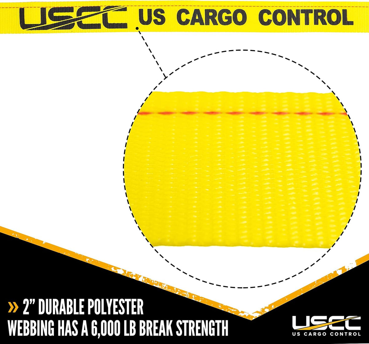 2 Inch x 12 Foot Yellow Ratchet Strap 4 Pack E789249