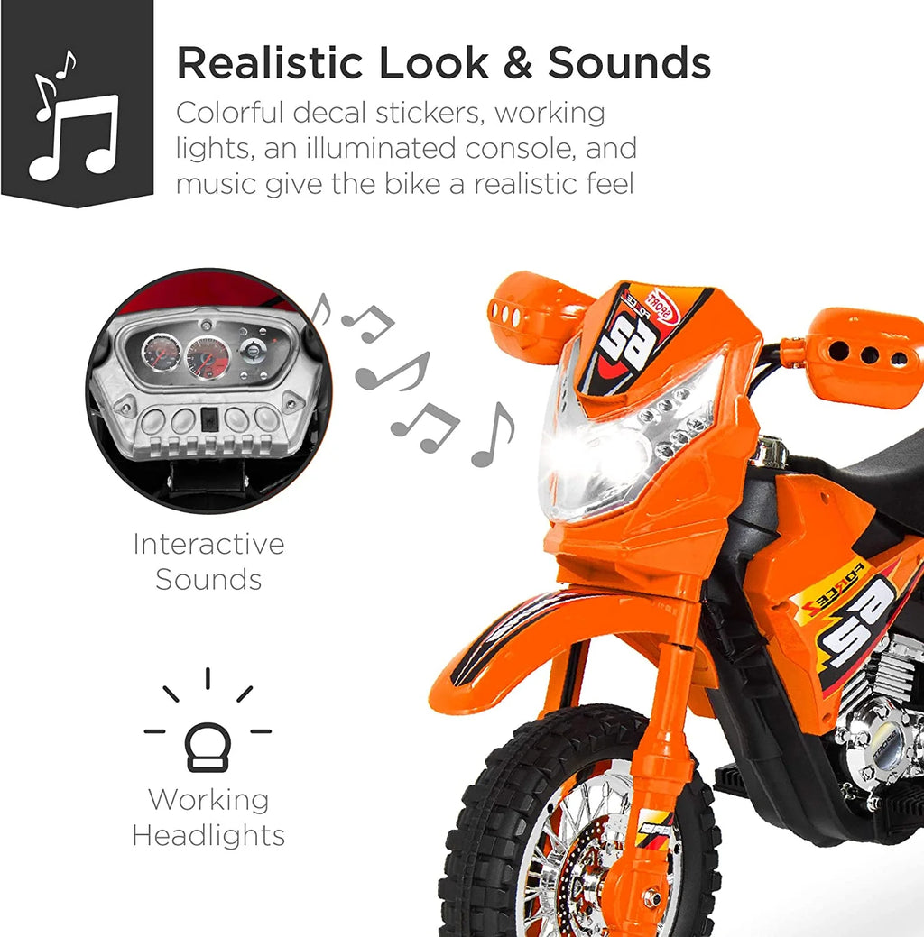 6V Ride On Motorcycle with Training Wheels H4639