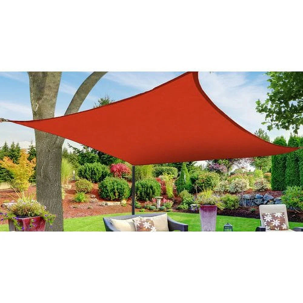 Blue 12' x 12' Square Sun Shade Sail Canopy X371230
