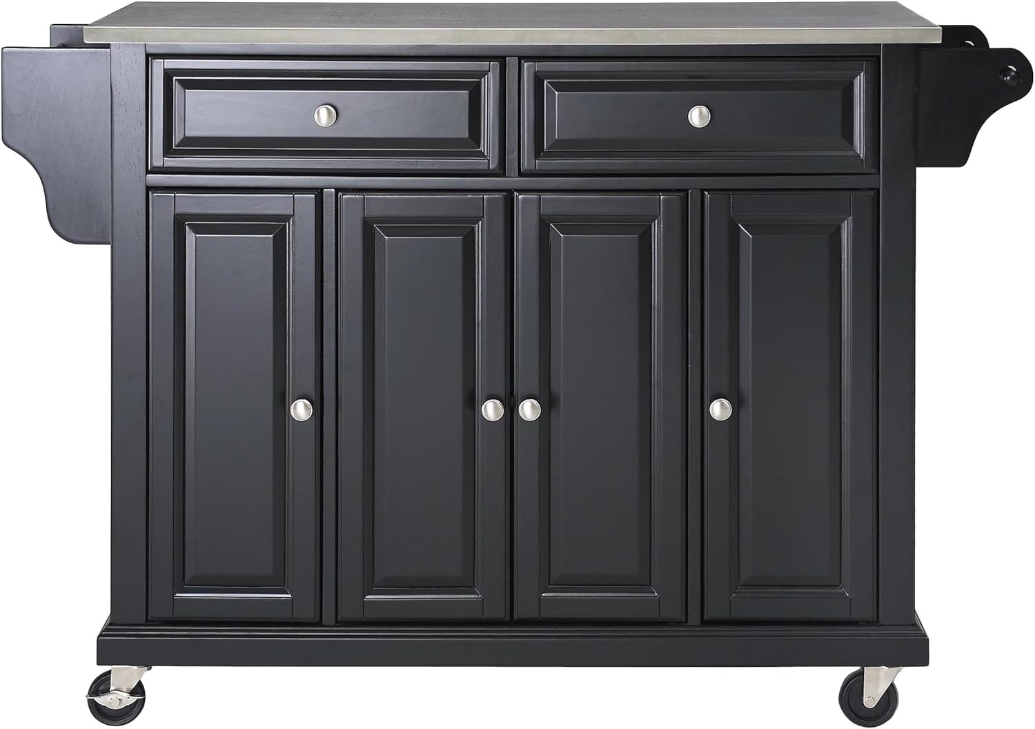 Full Size Kitchen Cart with Solid Black Granite Top V359648