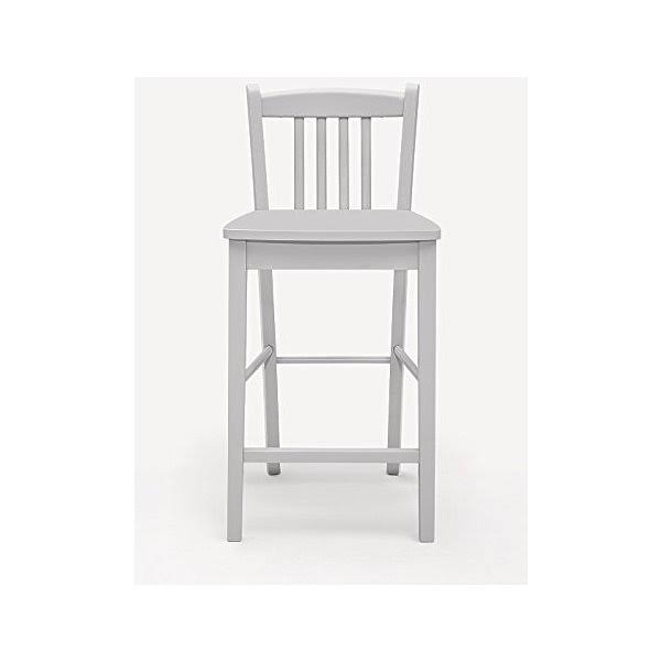 Ash Grey Counter Height Dining Table with Shelving F6349