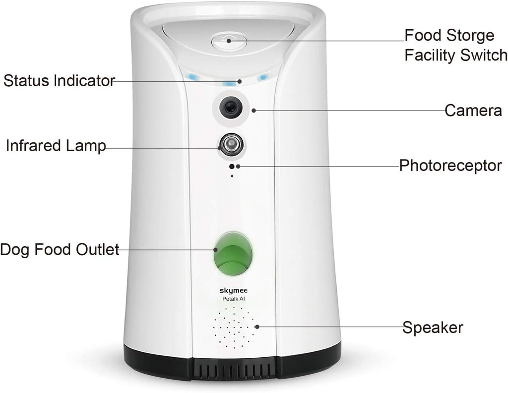 Dog Camera Treat Dispenser with Two-Way Audio and Night Vision R34835