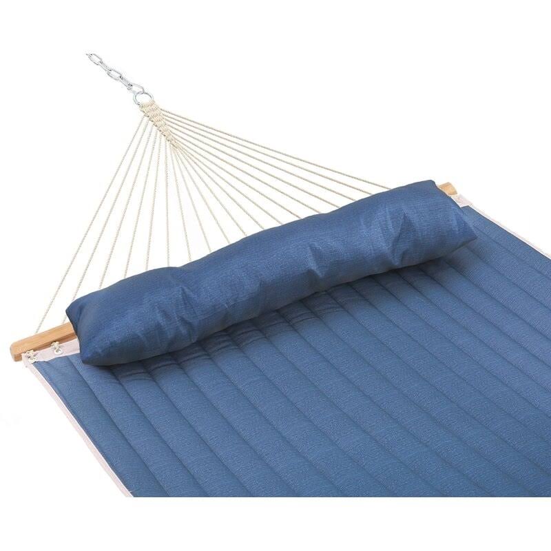 Blue Stripe Padded Hammock with Spreader Bar Z9456