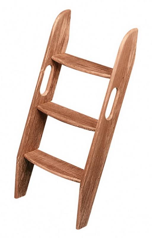 Teak 3-Step Companion Ladder G9632