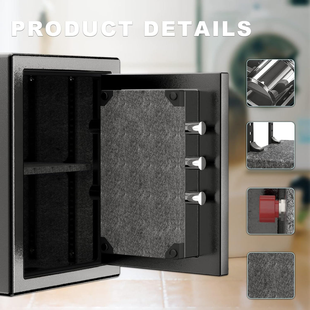 Fireproof Security Safe with Digital Keypad Lock Box K636380