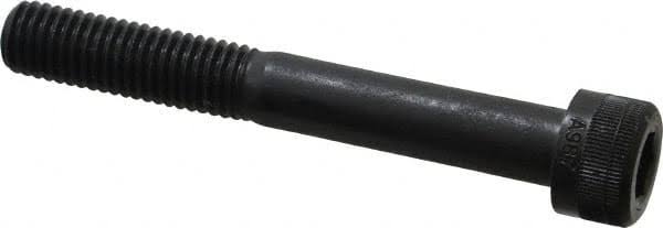 M10x1.50 Metric Coarse Hex Socket Cap Screw, Grade 12.9 Alloy Steel, Black Oxide, Partially Threaded C9589