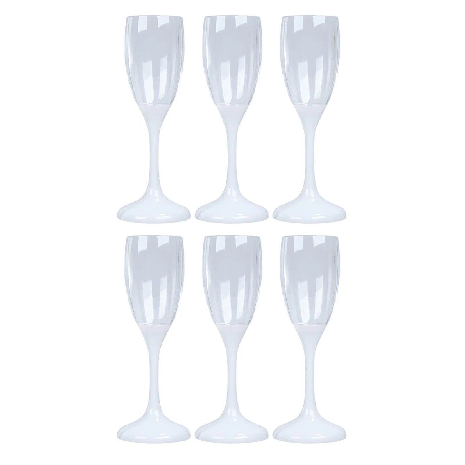 6x LED Light up Cocktail Glasses 150ml Drinkware W372536