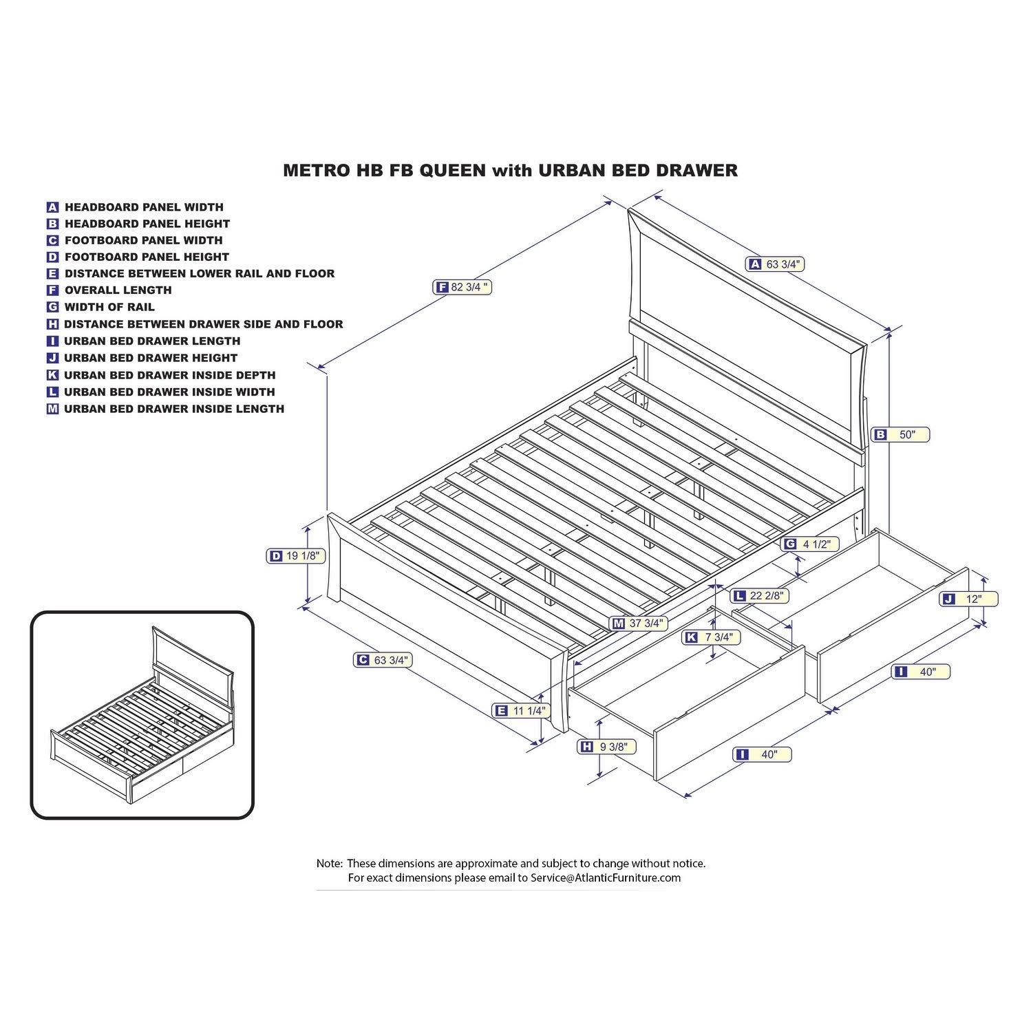 Caramel Queen Bed with Foot Board and 2 Drawers V503309