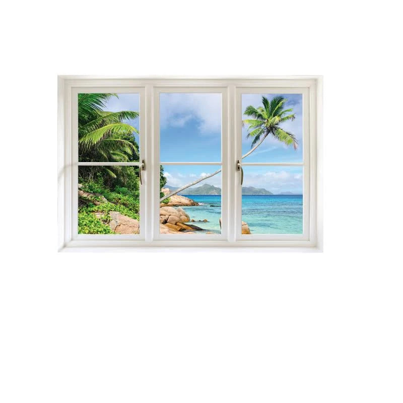 Tropical Beach Wall Decal D3834