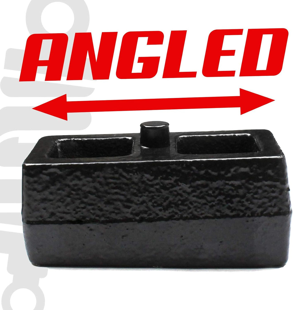 2 Rear Lift Kit For 2002-2008 Dodge Ram 1500 4X4 with Cast Steel Blocks and U-bolts J4599