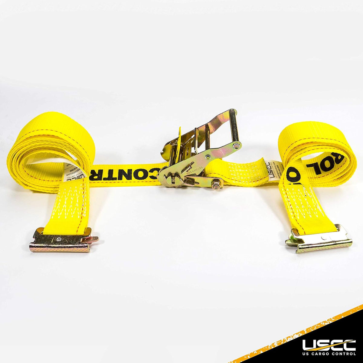 2 Inch x 12 Foot Yellow Ratchet Strap 4 Pack E789249