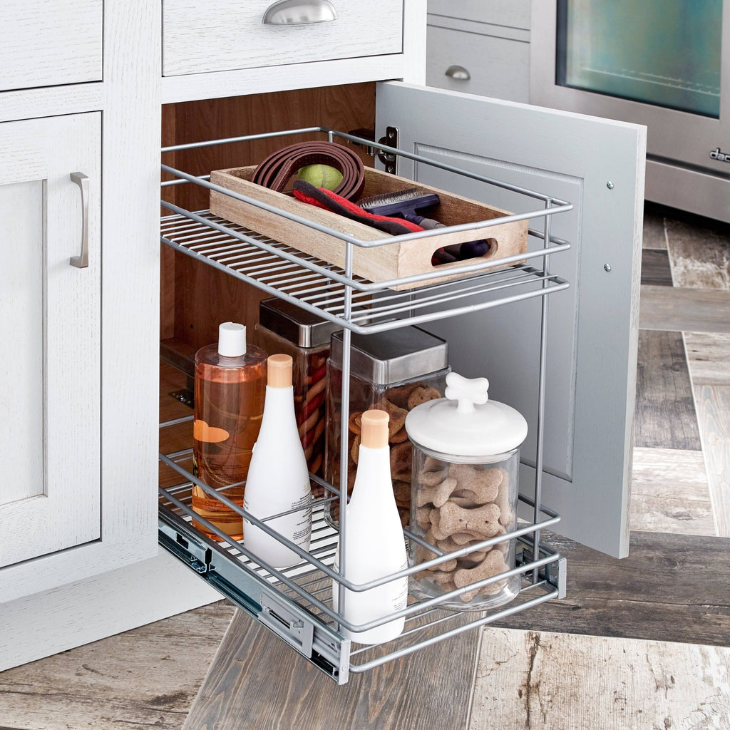 2 Tier Gray Pull Out Drawer D191