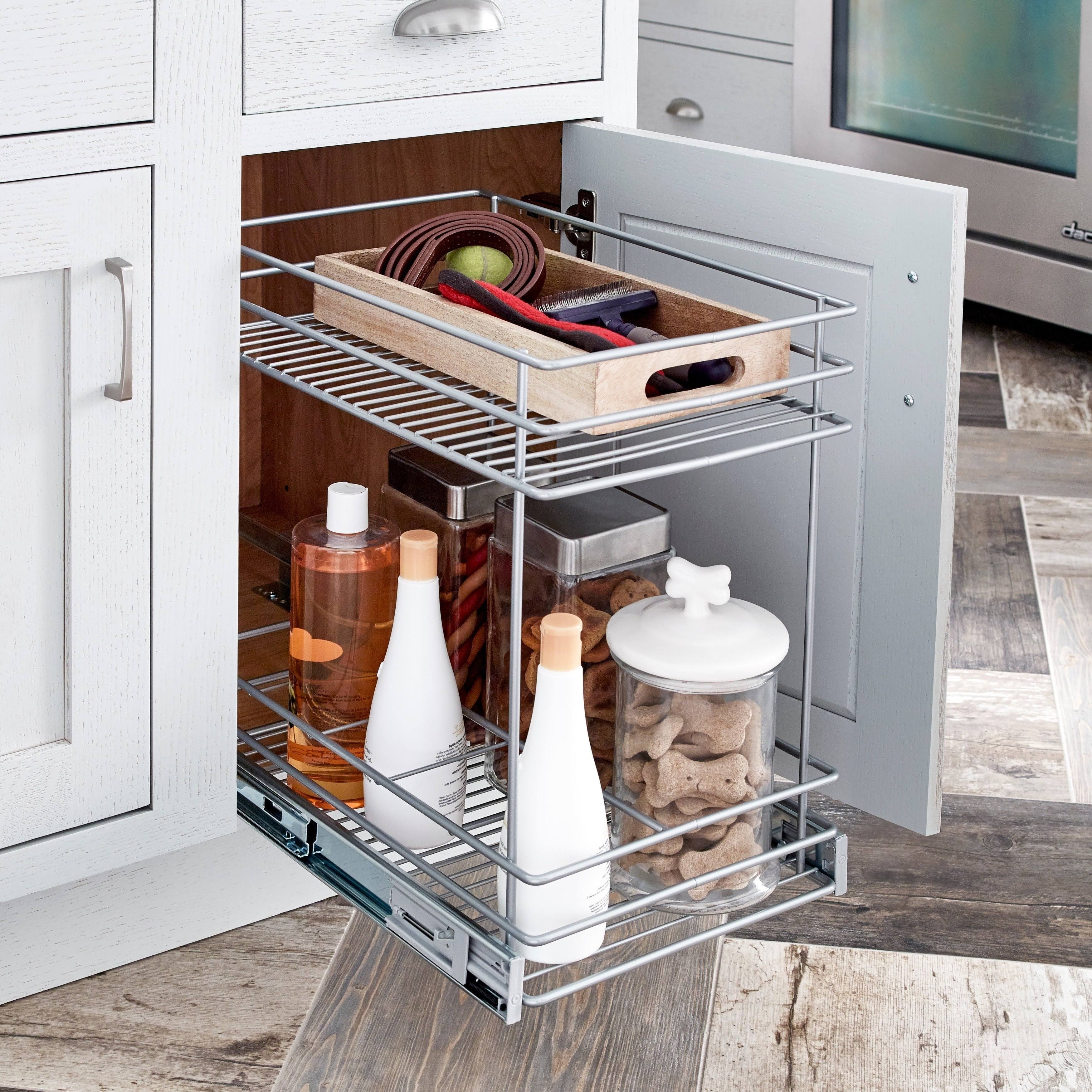 2 Tier Gray Pull Out Drawer D191