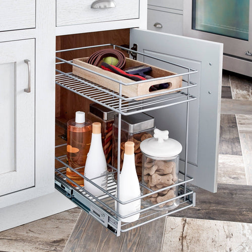 2 Tier Gray Pull Out Drawer D191