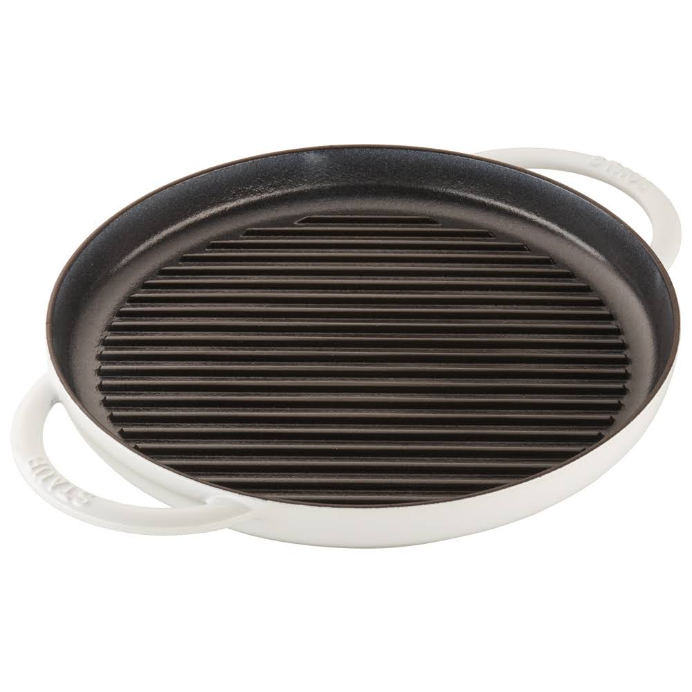 White 12-in Cast Iron Round Steam Grill E6554