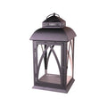 White Metal Glass Lantern V404