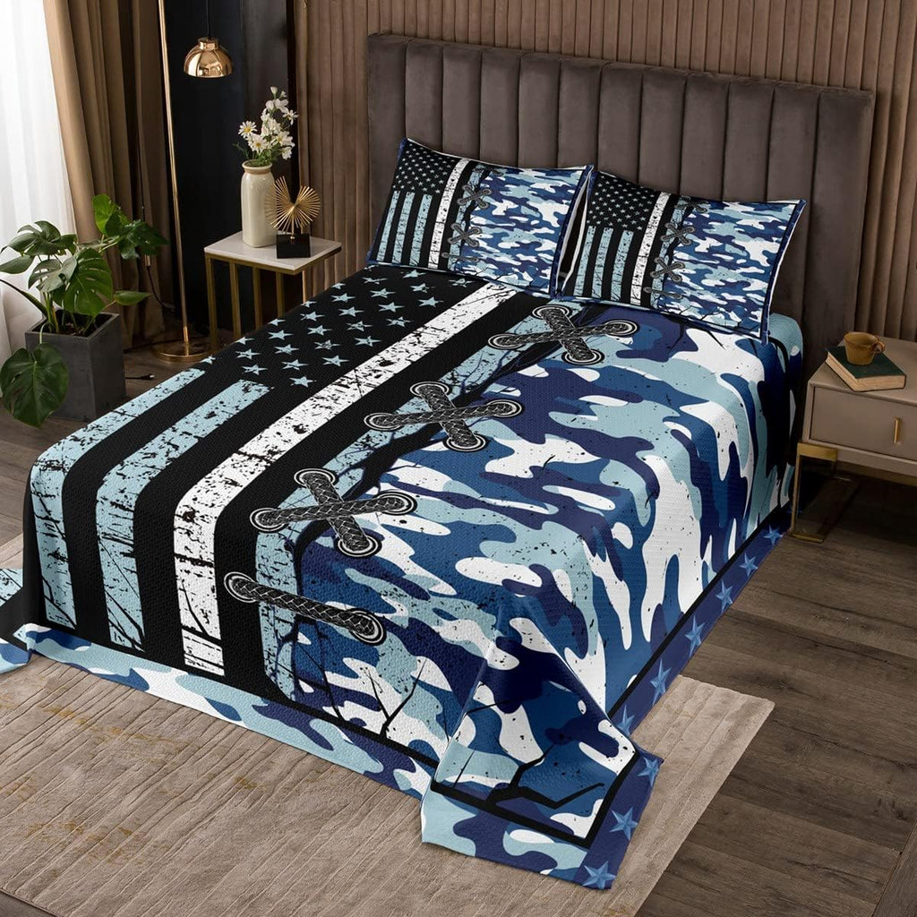 Twin Camo Quilted Bedspread T5304