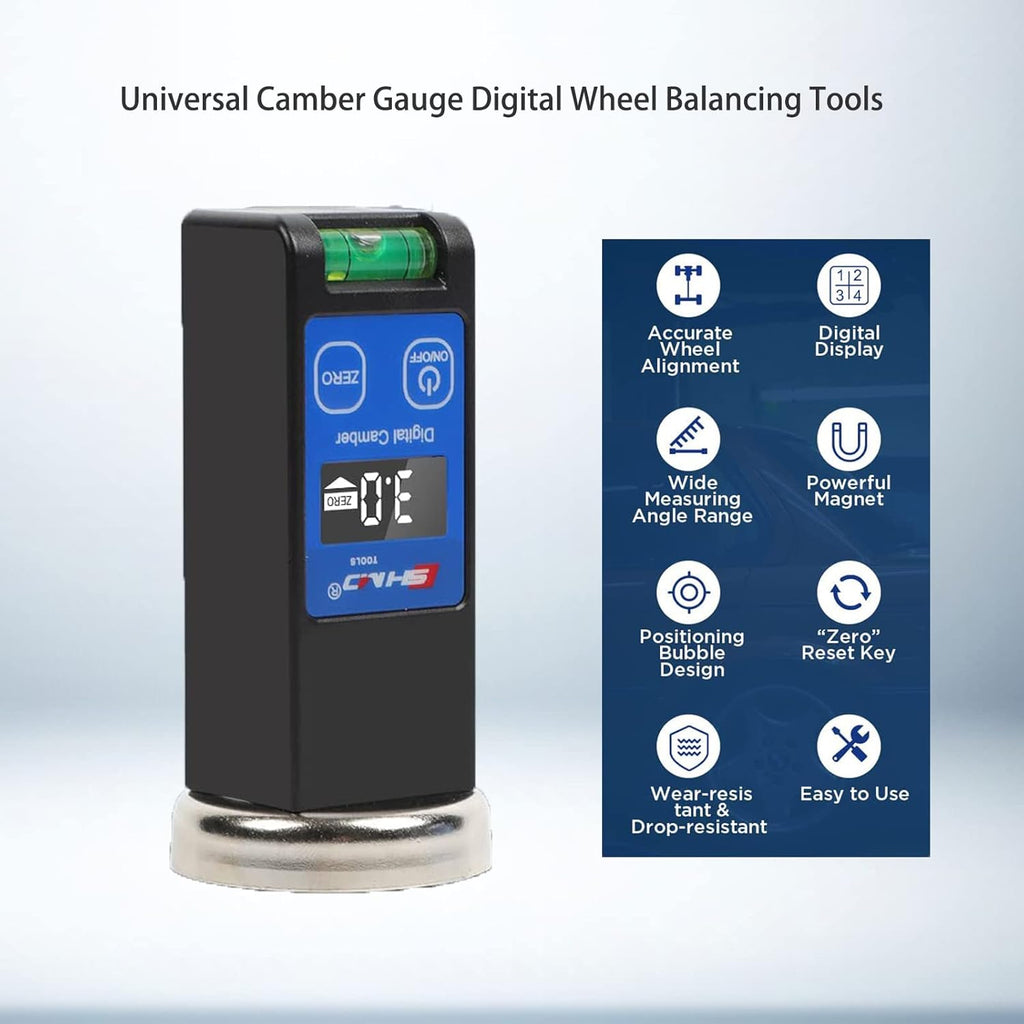 Camber Gauge Digital Wheel Alignment Tool with LCD, Pack of 2 K208